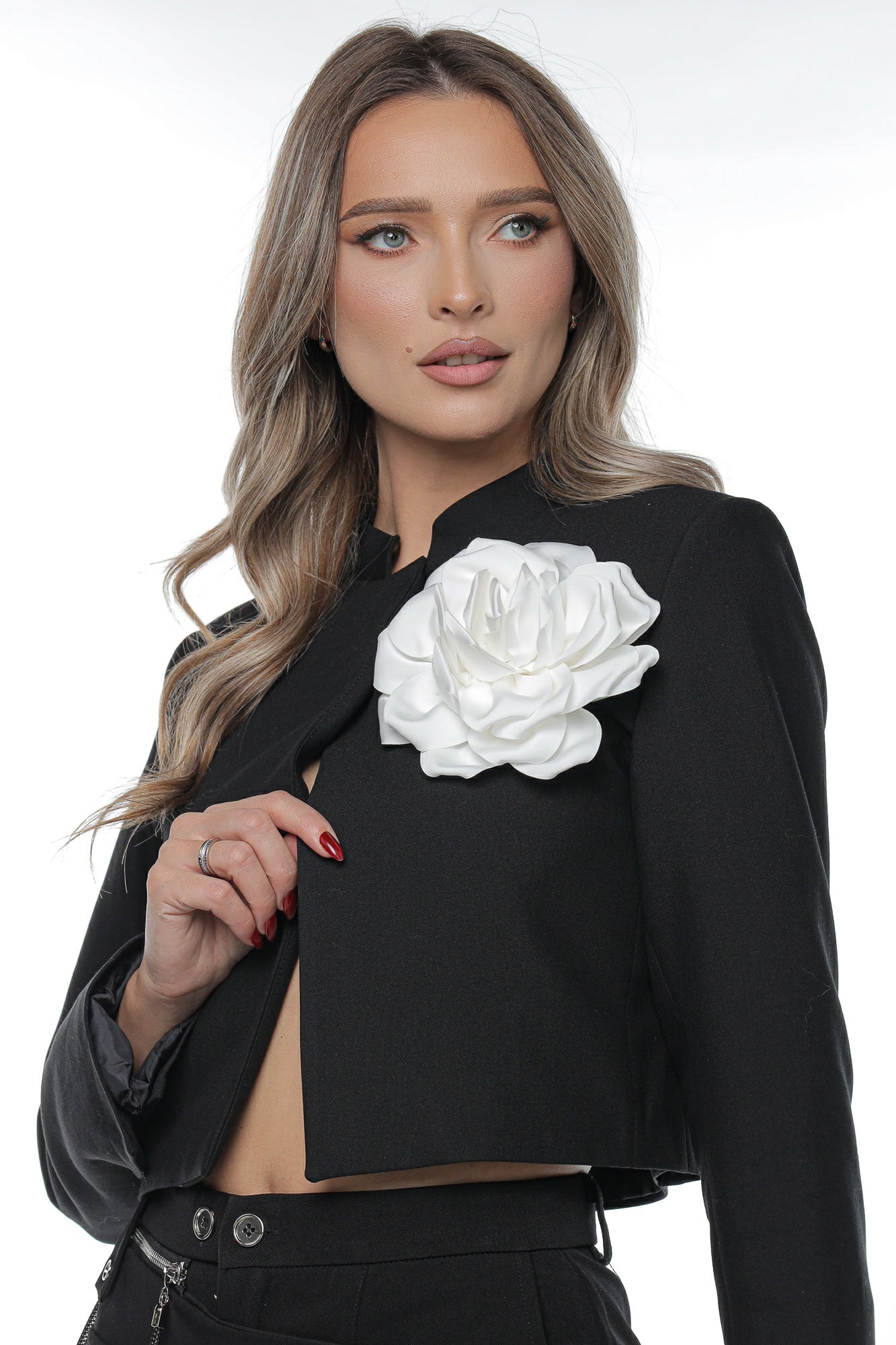 Brosa floare satin mare