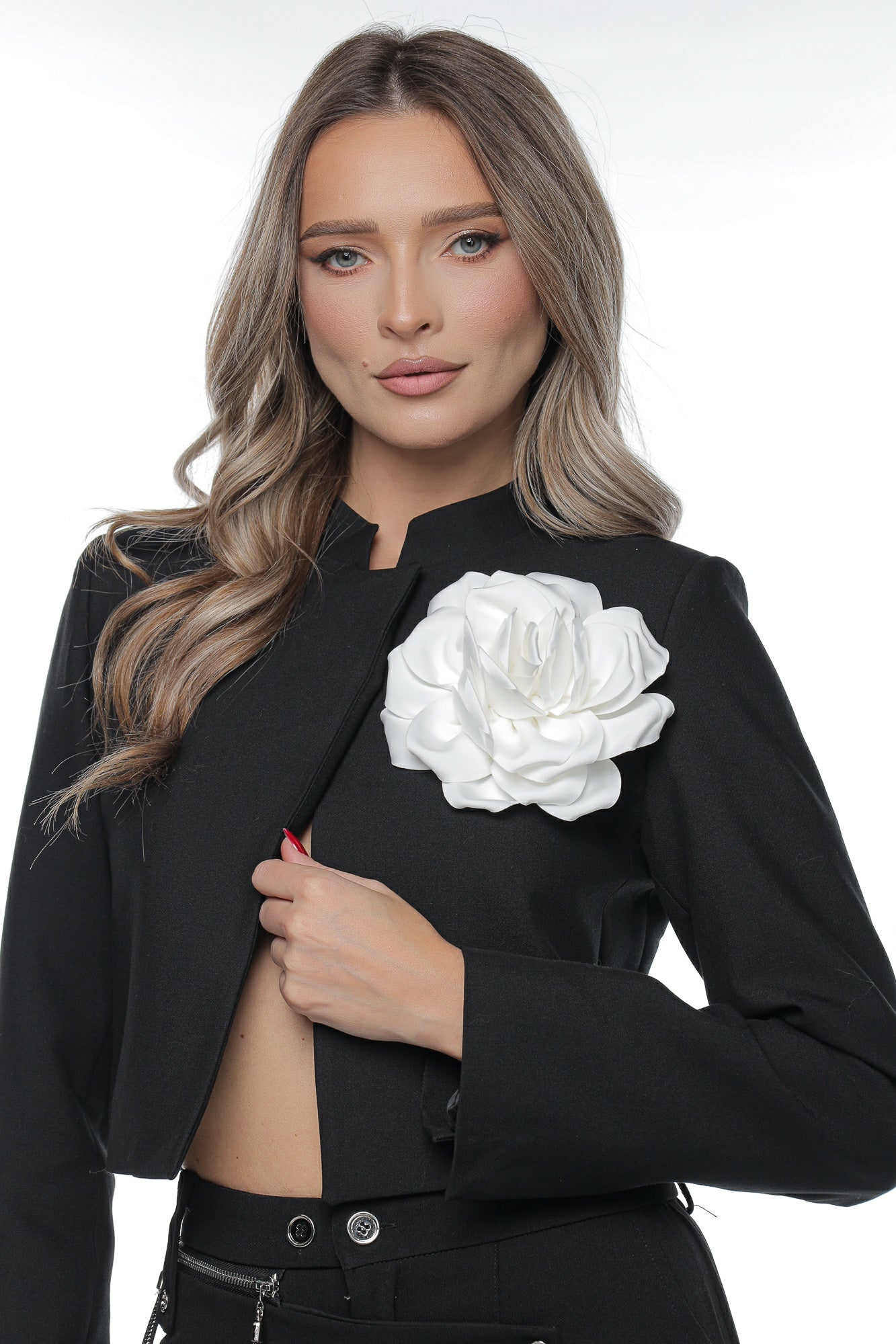 Brosa floare satin mare