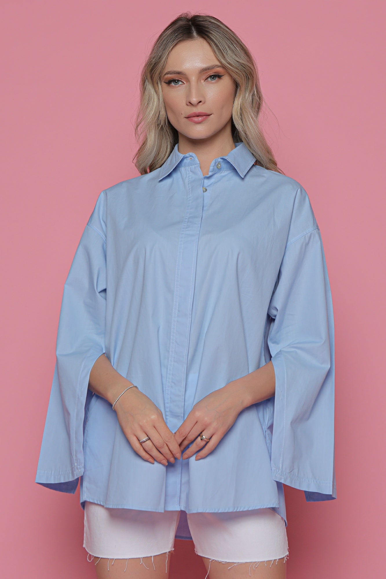 Camasa dama oversize slit interior maneca