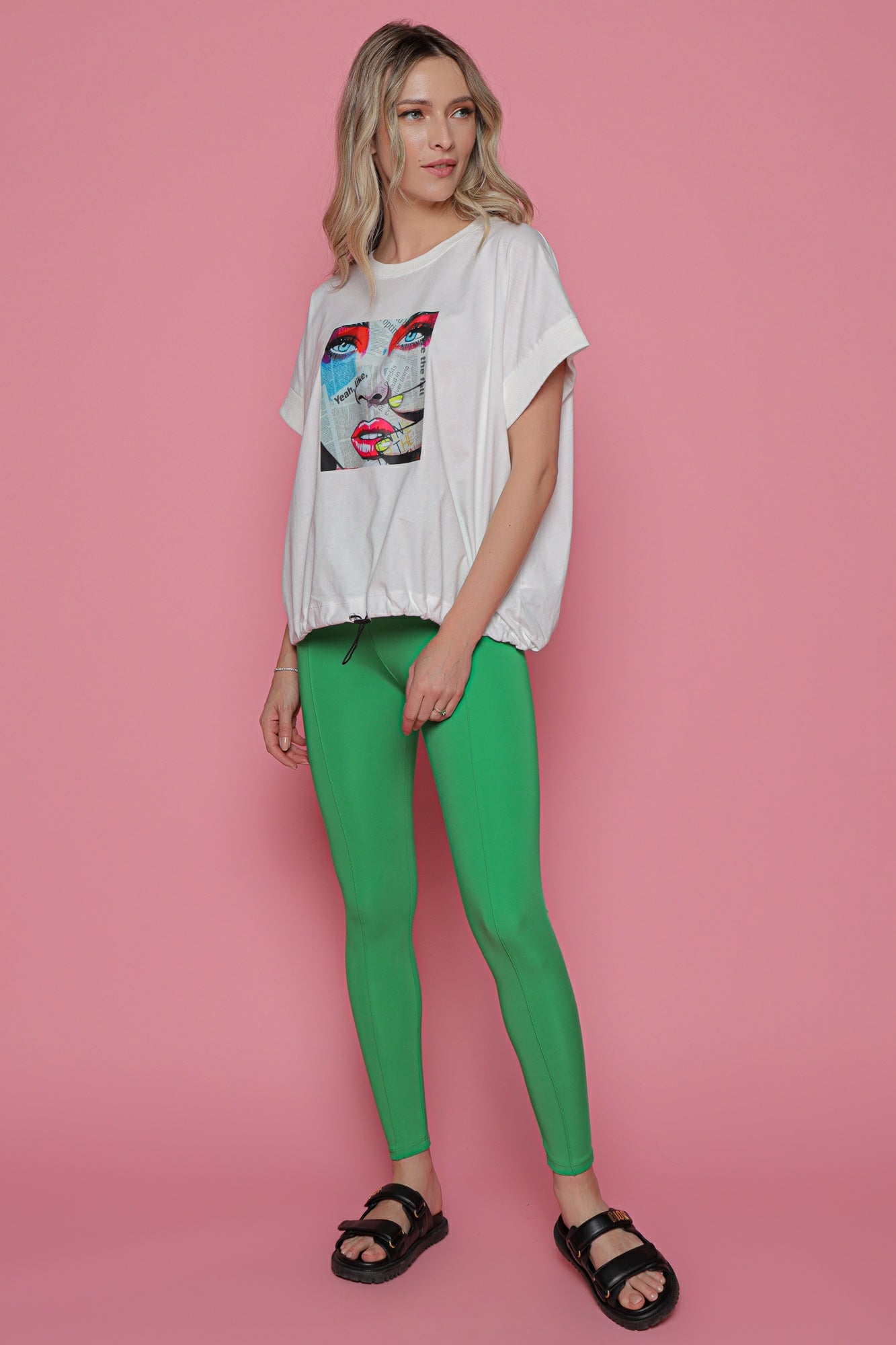 Pantaloni dama tip colant dunga picior