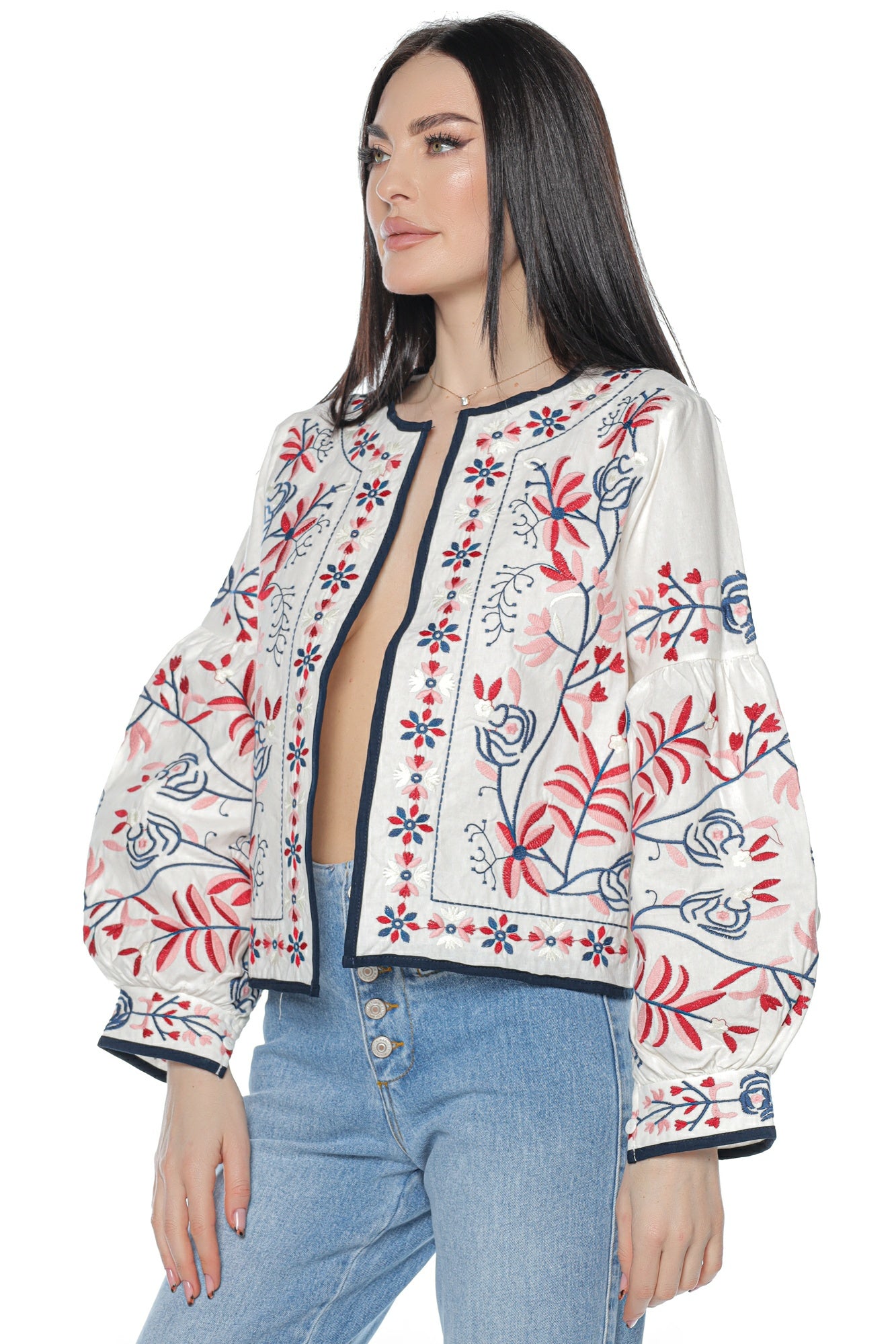 Bluza tip jacheta motive traditionale