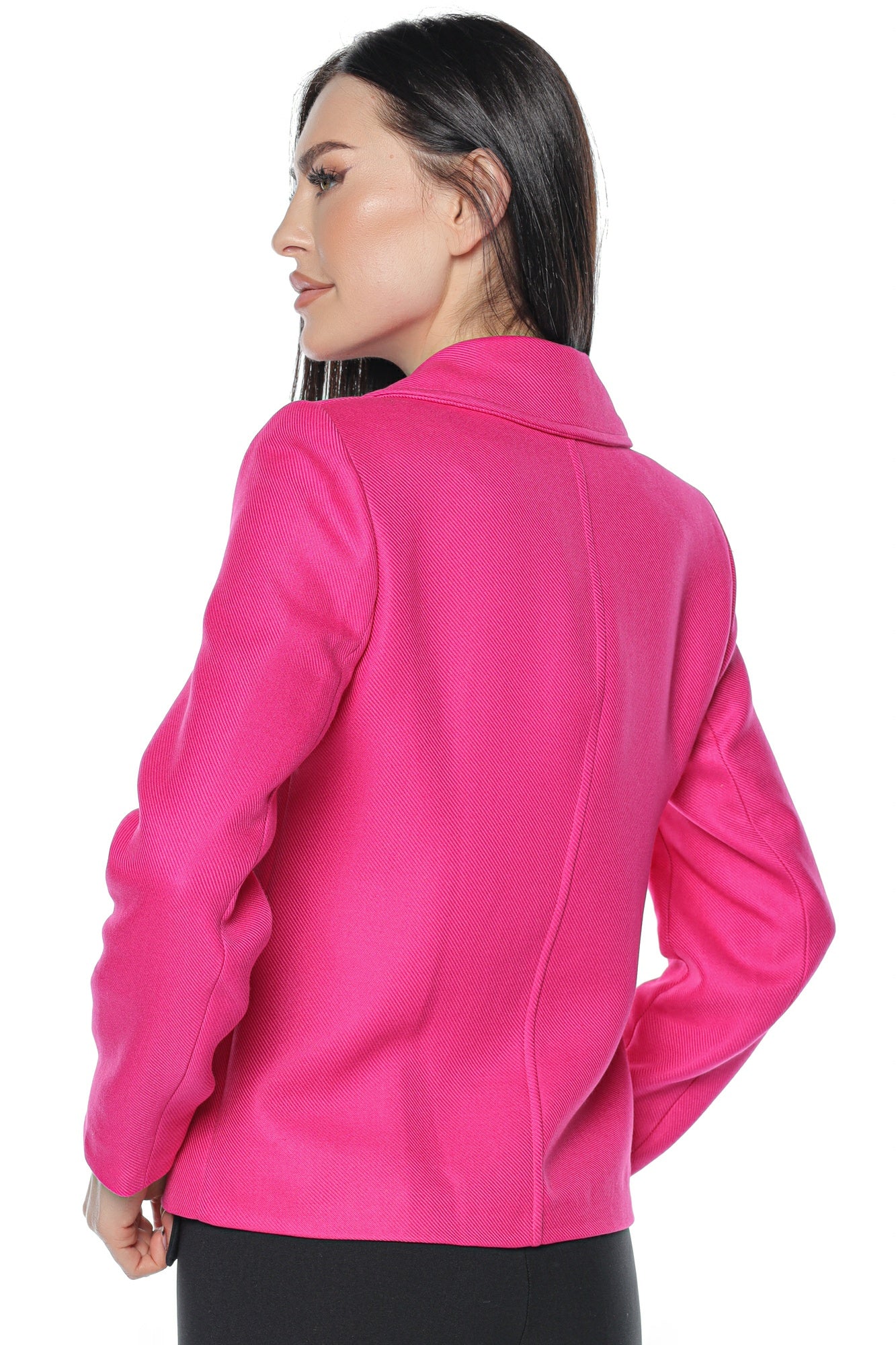 Jacheta fucsia rever 2 randuri nasturi