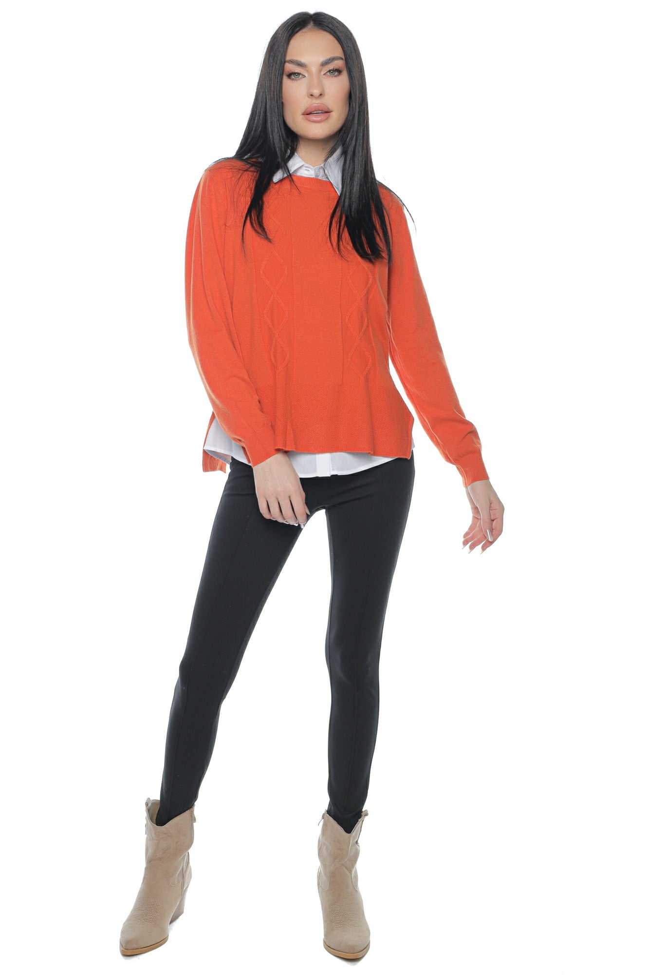 Pantalon dama colant talie inalta