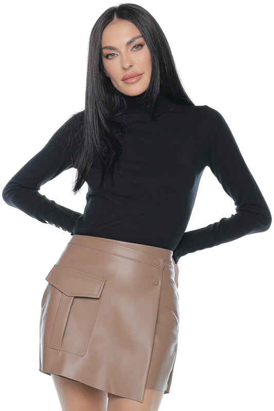 Pulover maleta cu nasturi aurii maneca