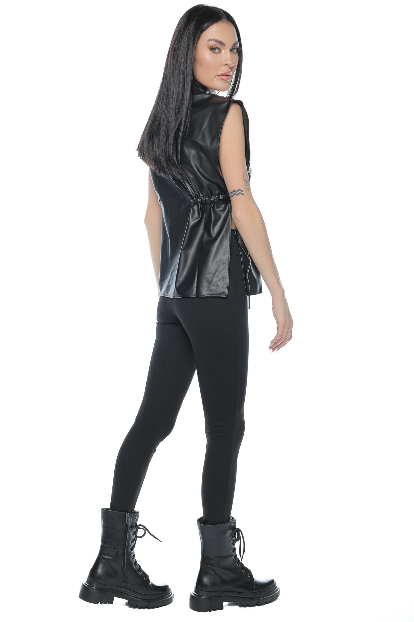 Pantalon dama colant talie inalta