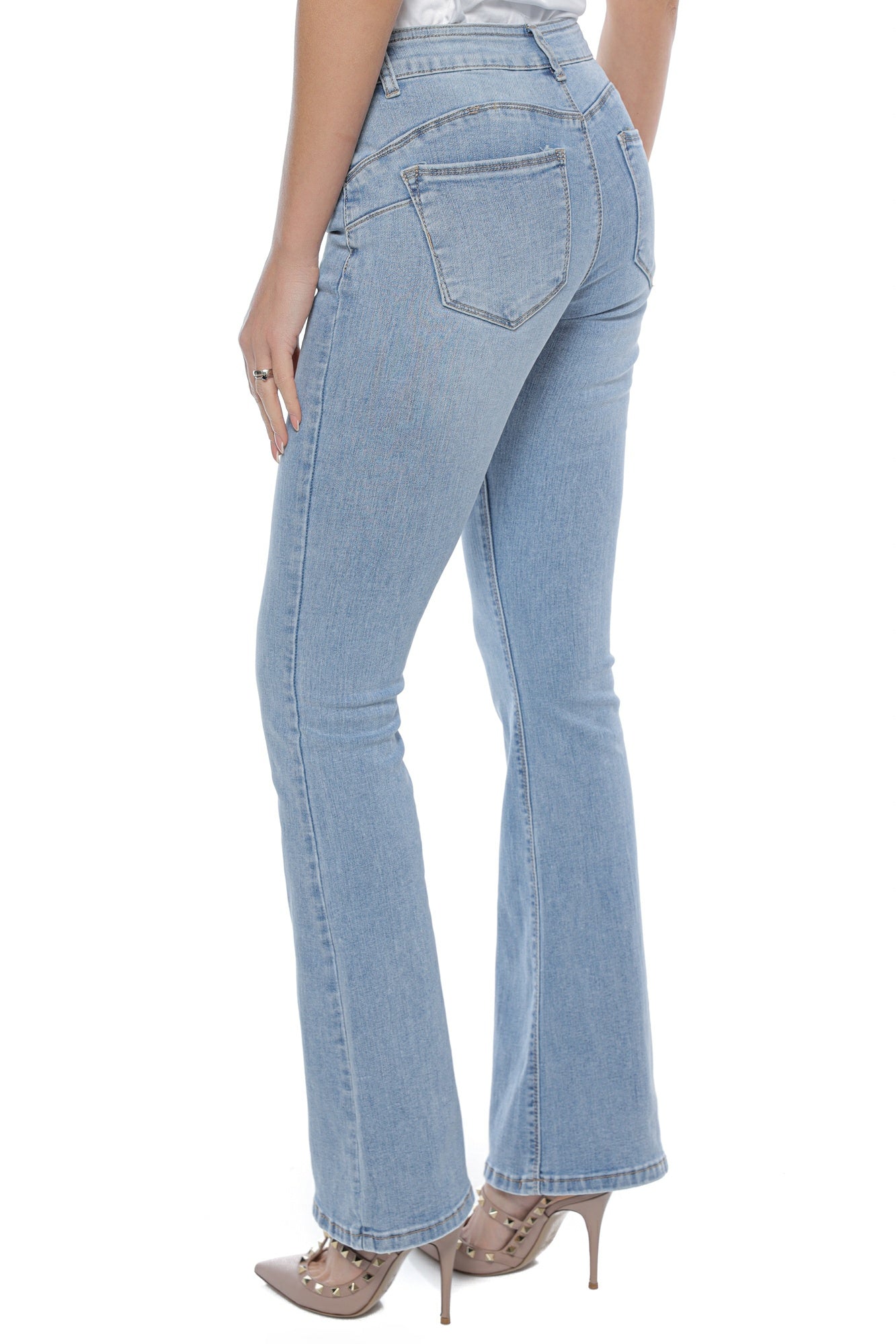 Jeans evazat push up talie medie