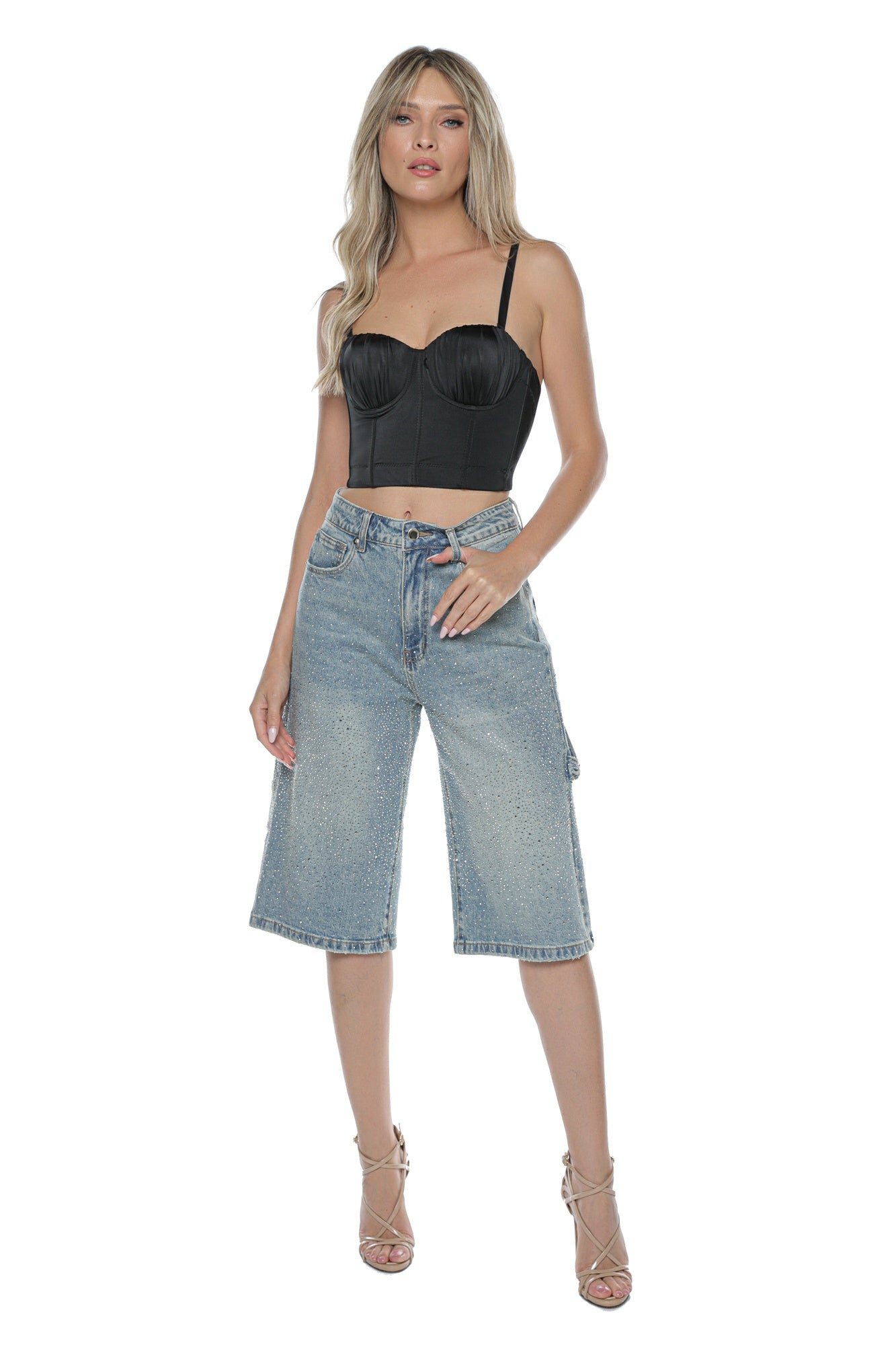 Corset negru cupe bretele