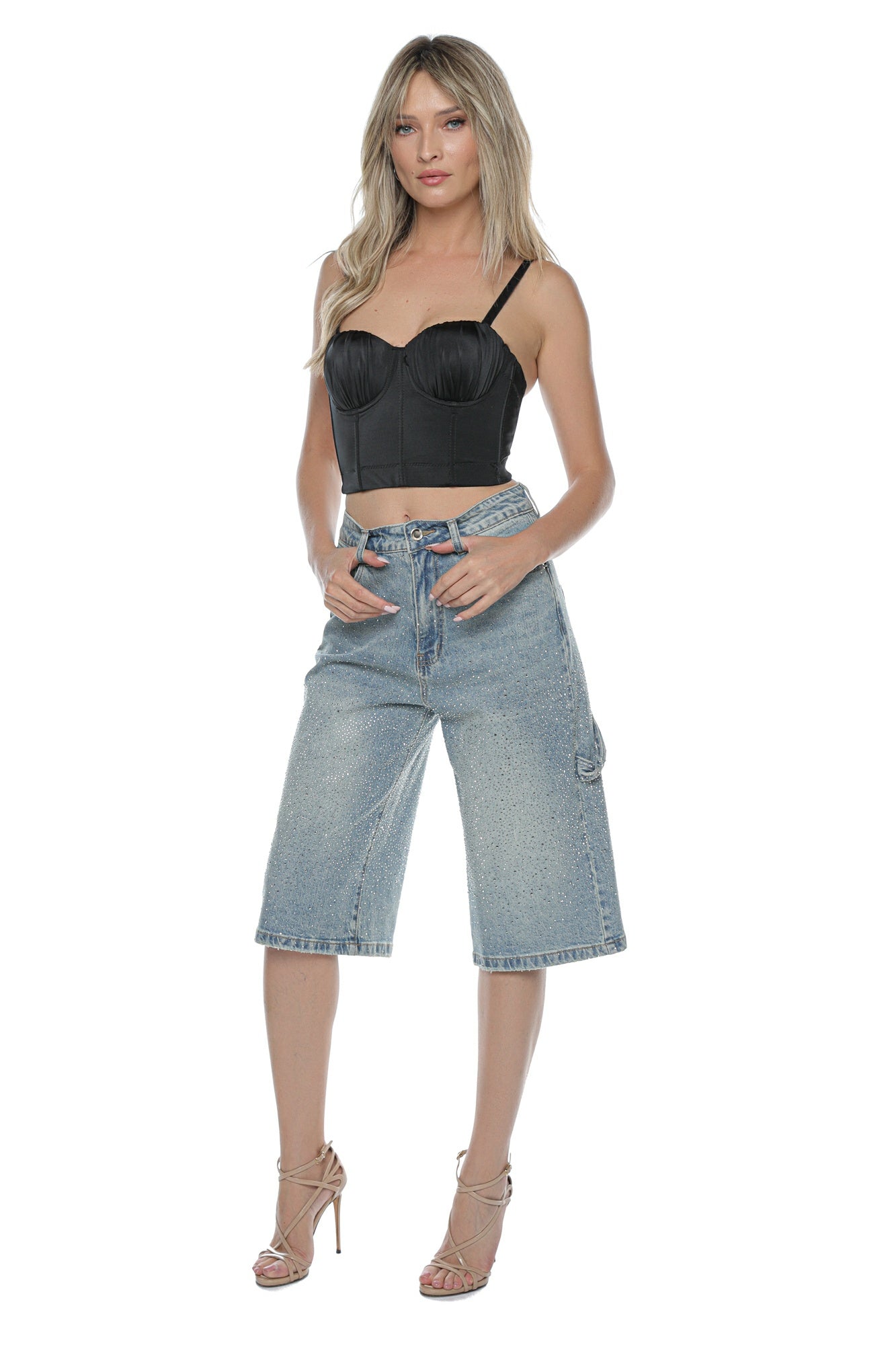 Corset negru cupe bretele