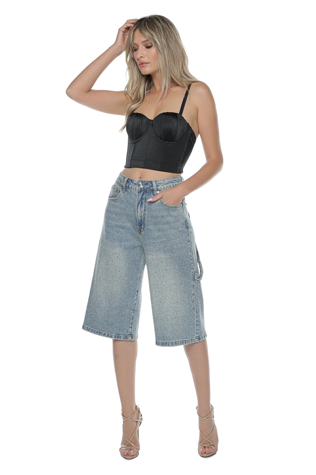 Corset negru cupe bretele