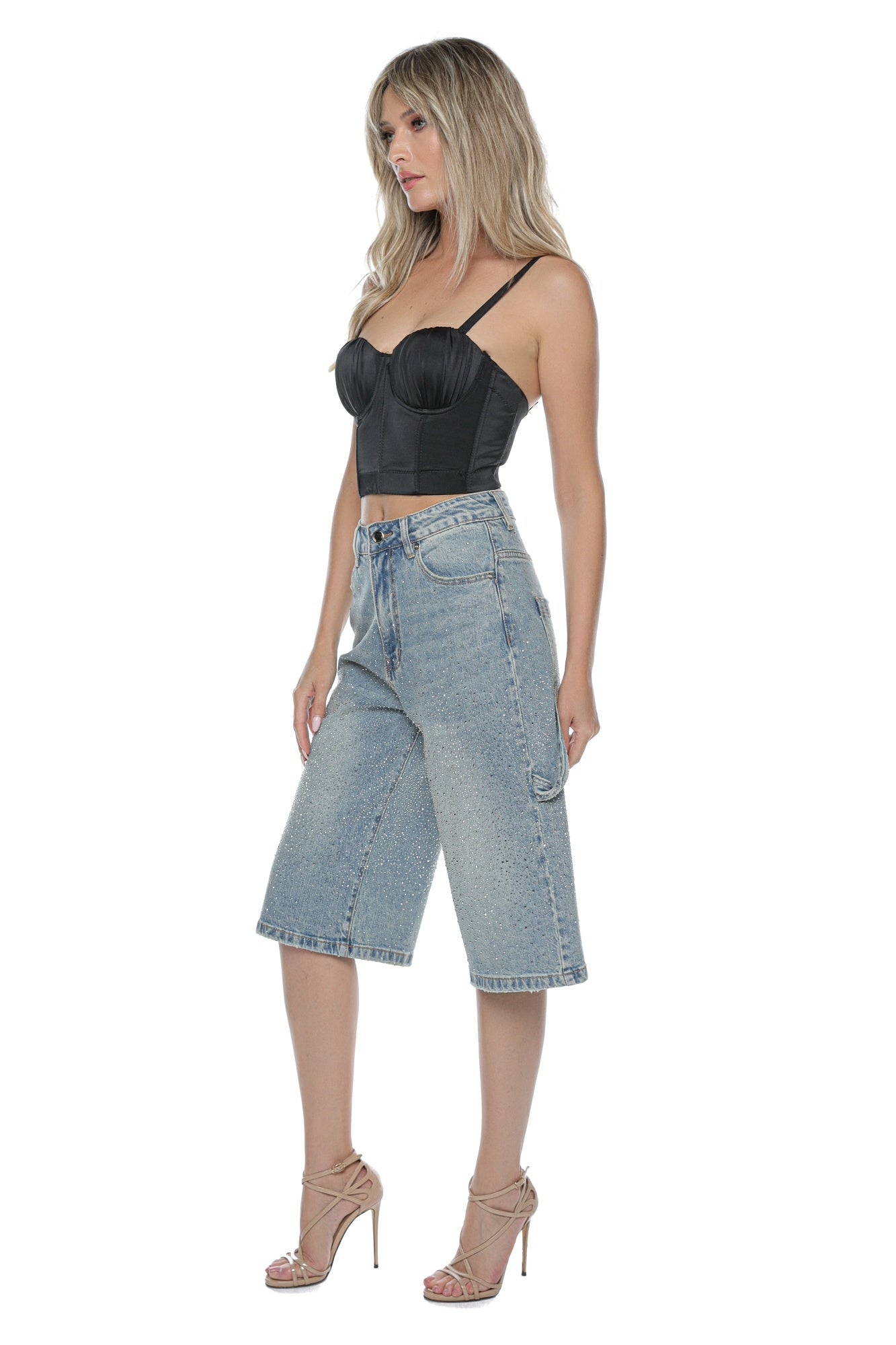 Corset negru cupe bretele