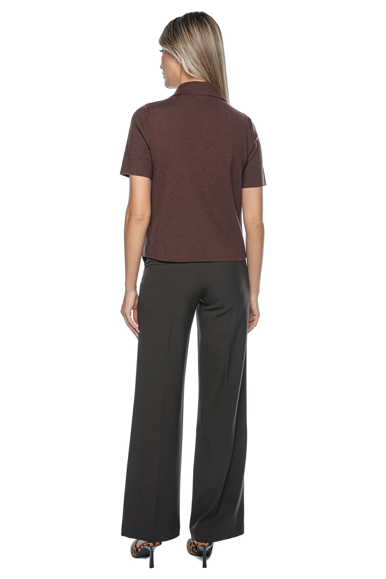 Bluza tricot nasturi decorativi