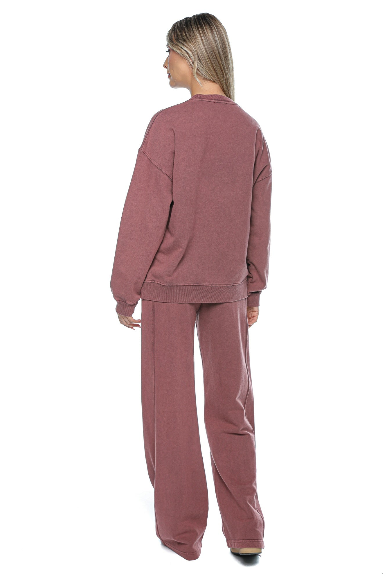 Compleu dama casual cu bluza lejera si pantaloni largi