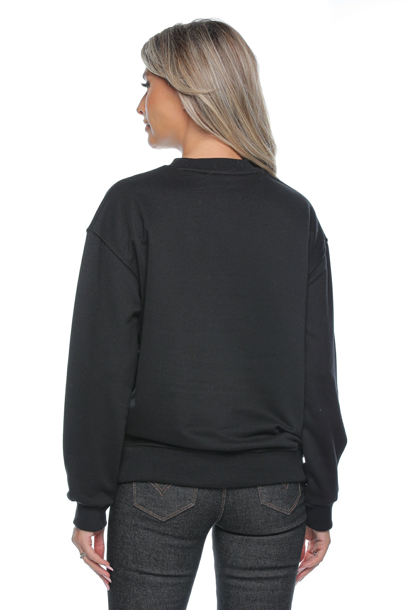 Bluza dama neagra cu imprimeu „Heart Breaker”