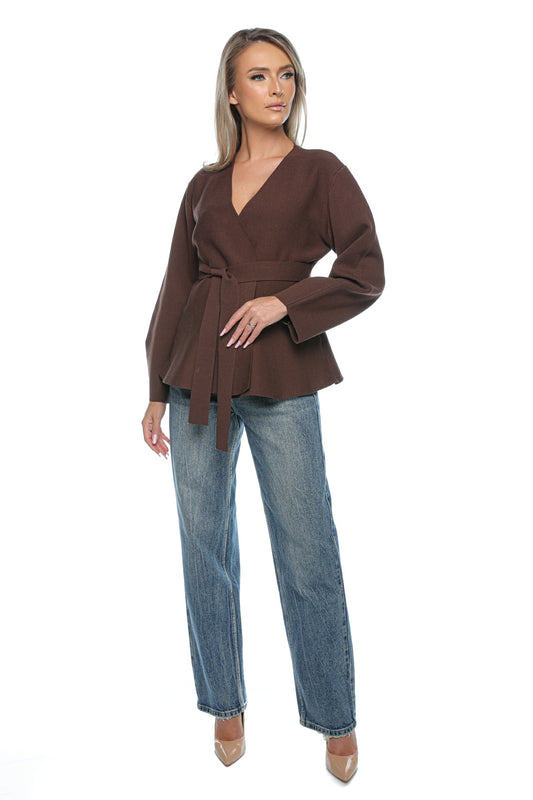 Blugi Dama Boyfriend cu Detalii Ripped și Buzunar cu Pietre