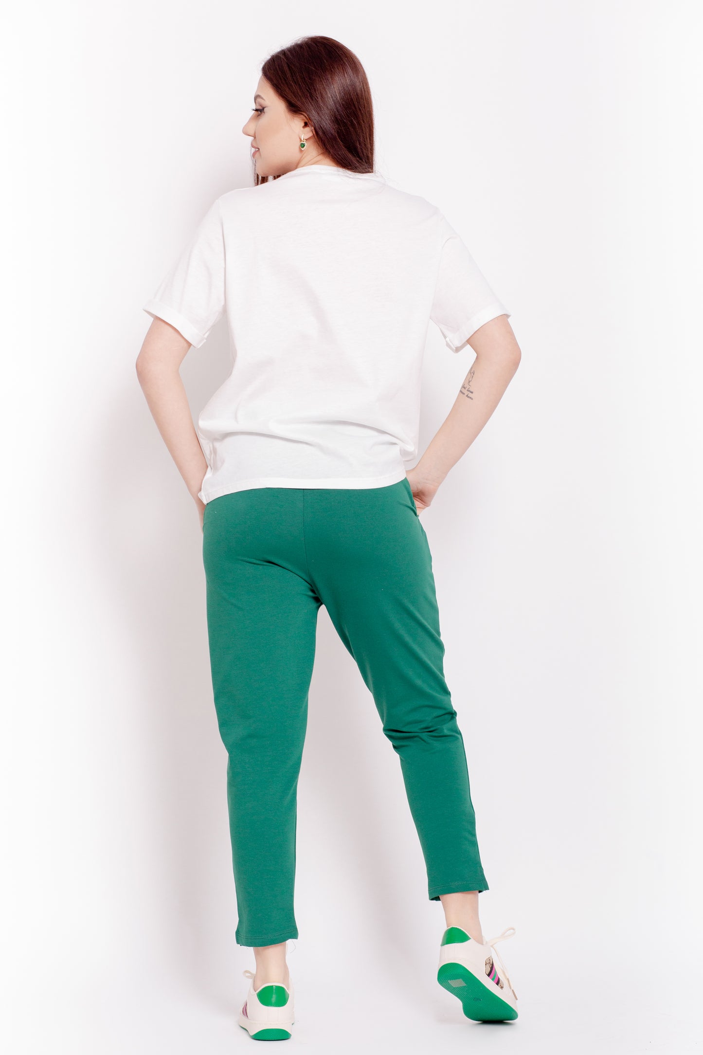 PANTALONI TRICOT CU SNUR