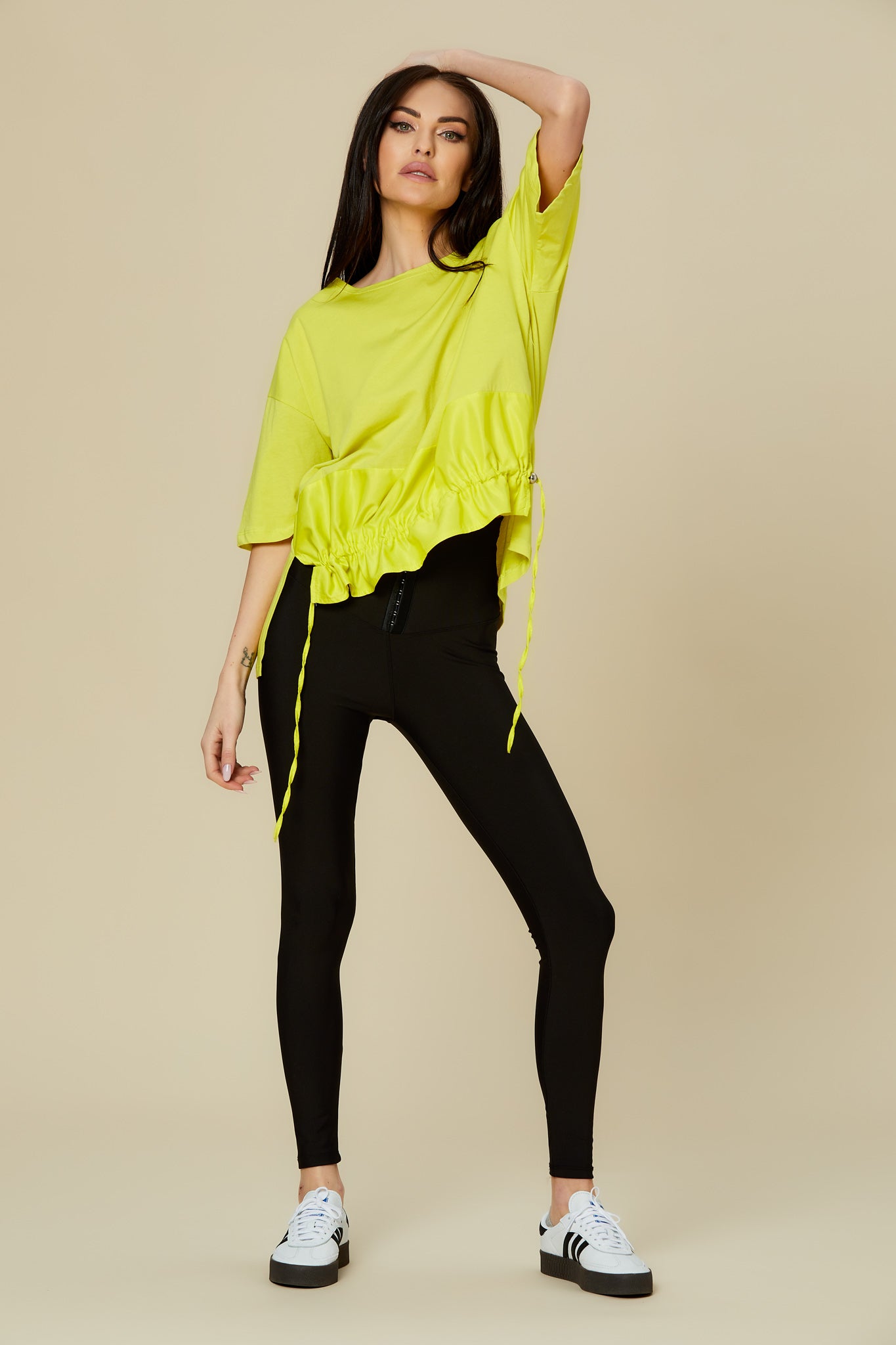 Pantaloni dama colant tip corset talie