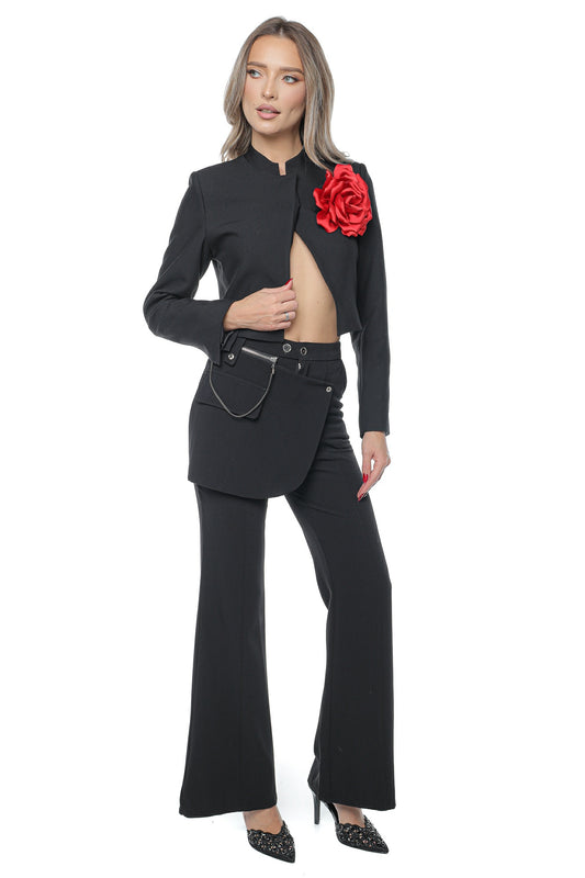 Jacheta dama cropp tunica