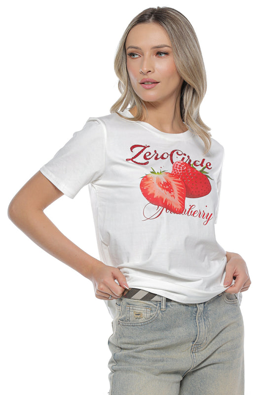 Tricou dama capsuni