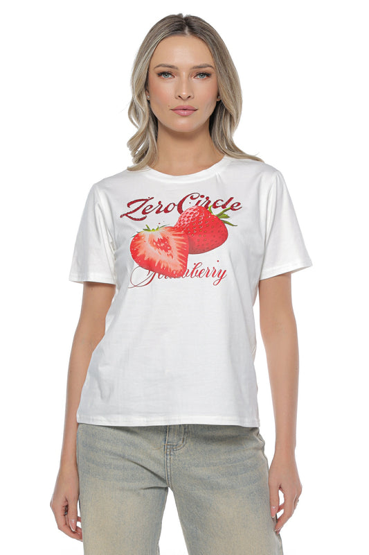 Tricou dama capsuni
