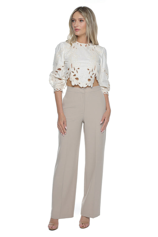 Bluza cropp broderie decupata
