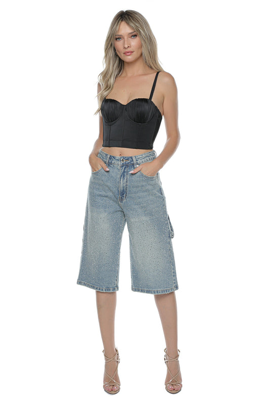 Corset negru cupe bretele