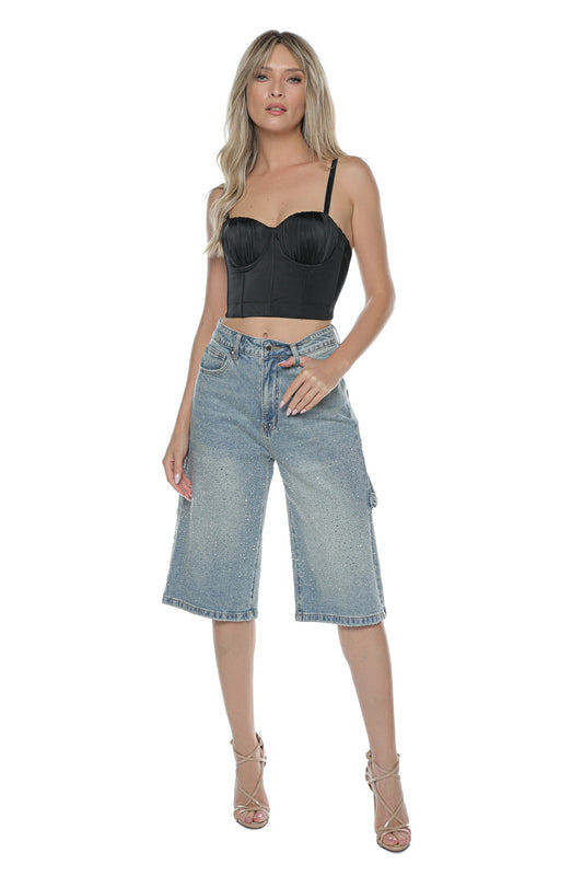 Corset negru cupe bretele
