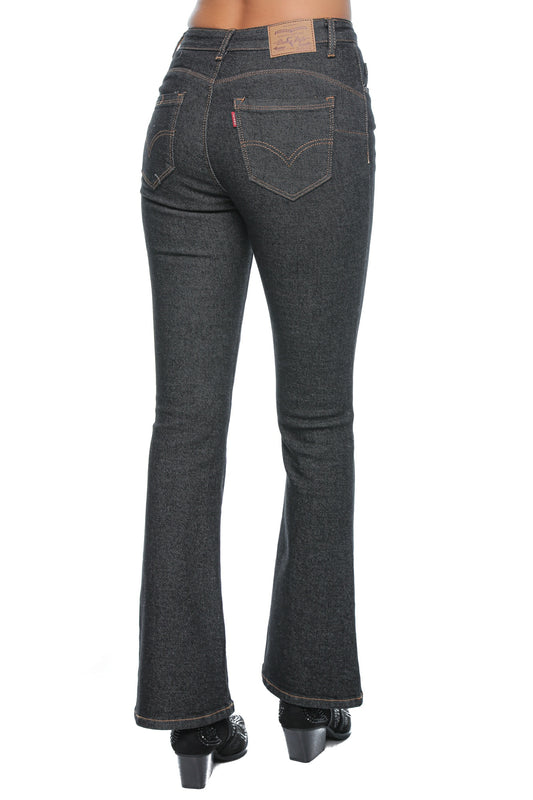 Blugi damă bootcut cu talie medie