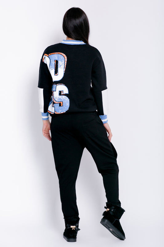 PANTALONI NEGRI JOGGER GIRLFRIEND