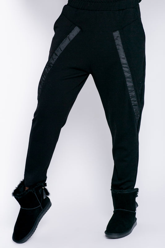 PANTALONI NEGRI JOGGER GIRLFRIEND