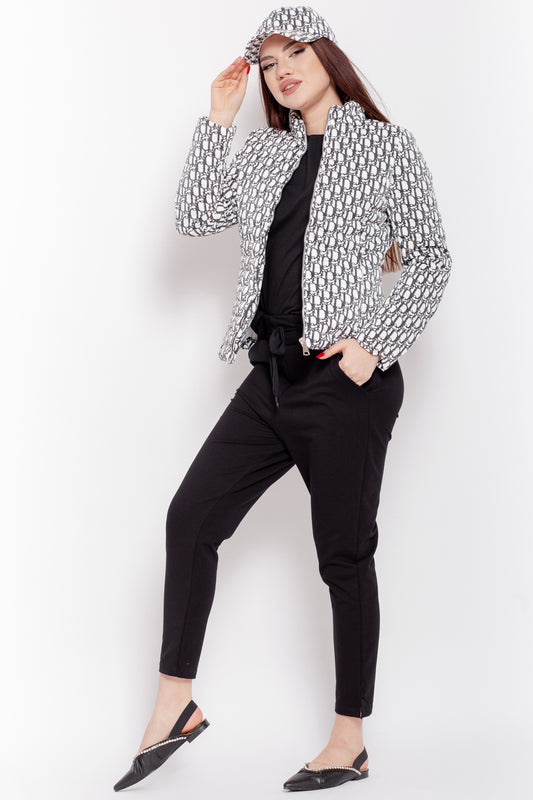 PANTALONI TRICOT CU SNUR