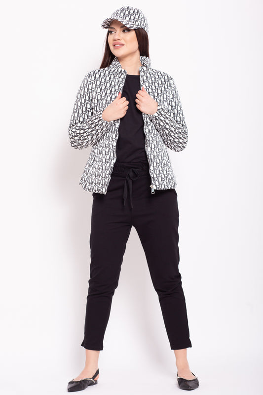 PANTALONI TRICOT CU SNUR